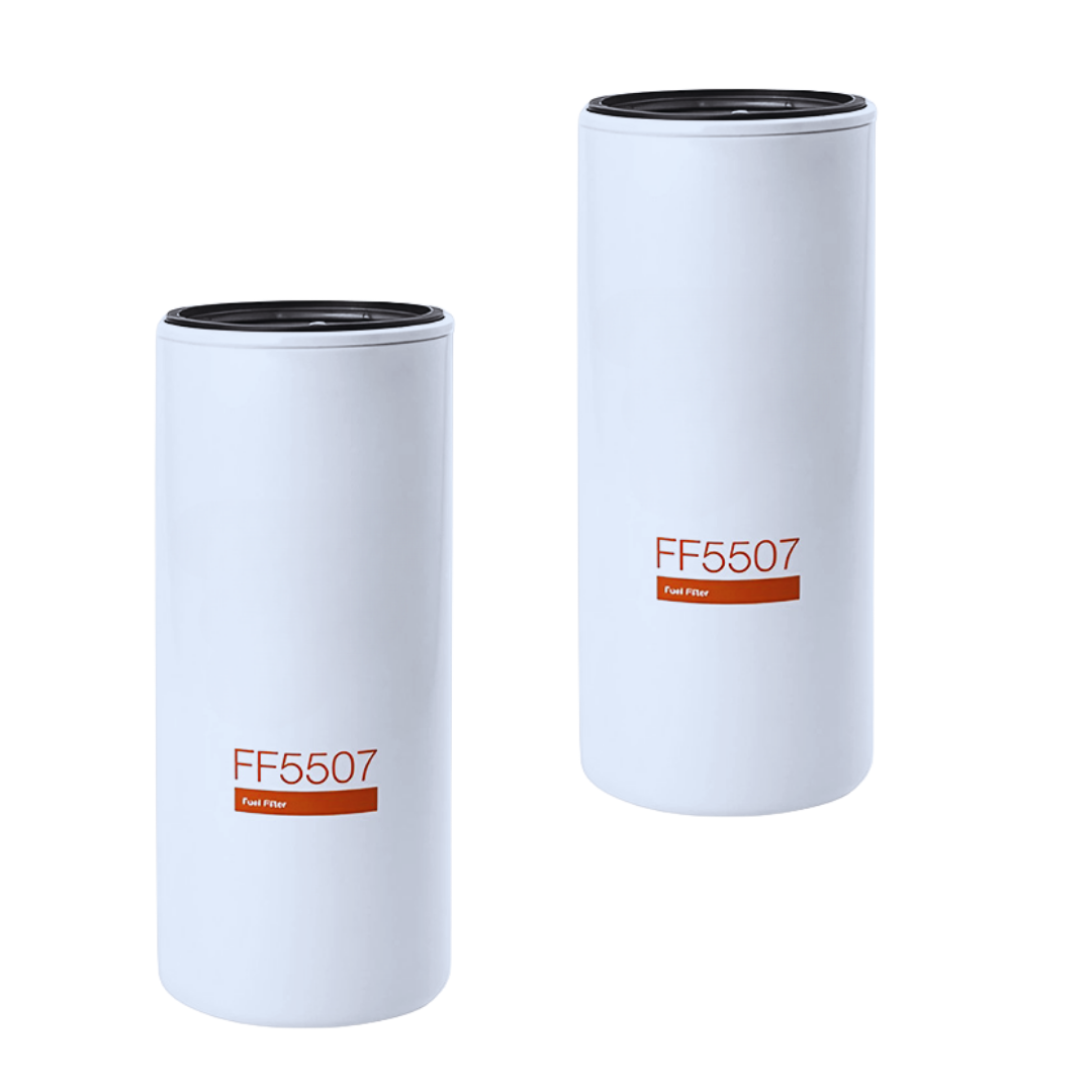 2 Pack FF5507 Fuel Filter Spin-On for Various Truck Replacing Part Numbers FF5507, BF7814, 20430751, P550529, 33721, SP928