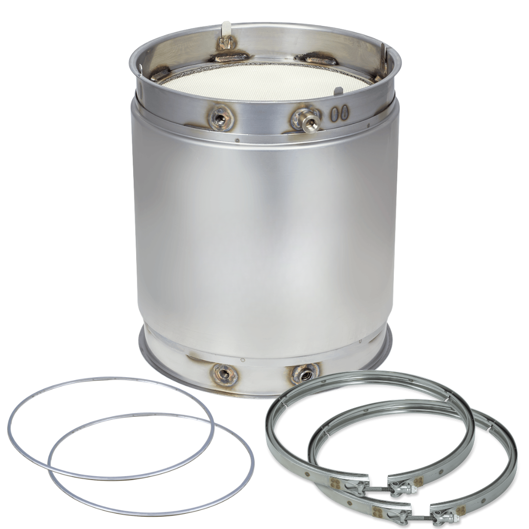 Diesel Particulate Filter DPF with Clamps and Gaskets Compatible with Cummins ISX, Paccar MX-13 Replaces 2871578, 1827739, 5579294, A029S844, 2274609,