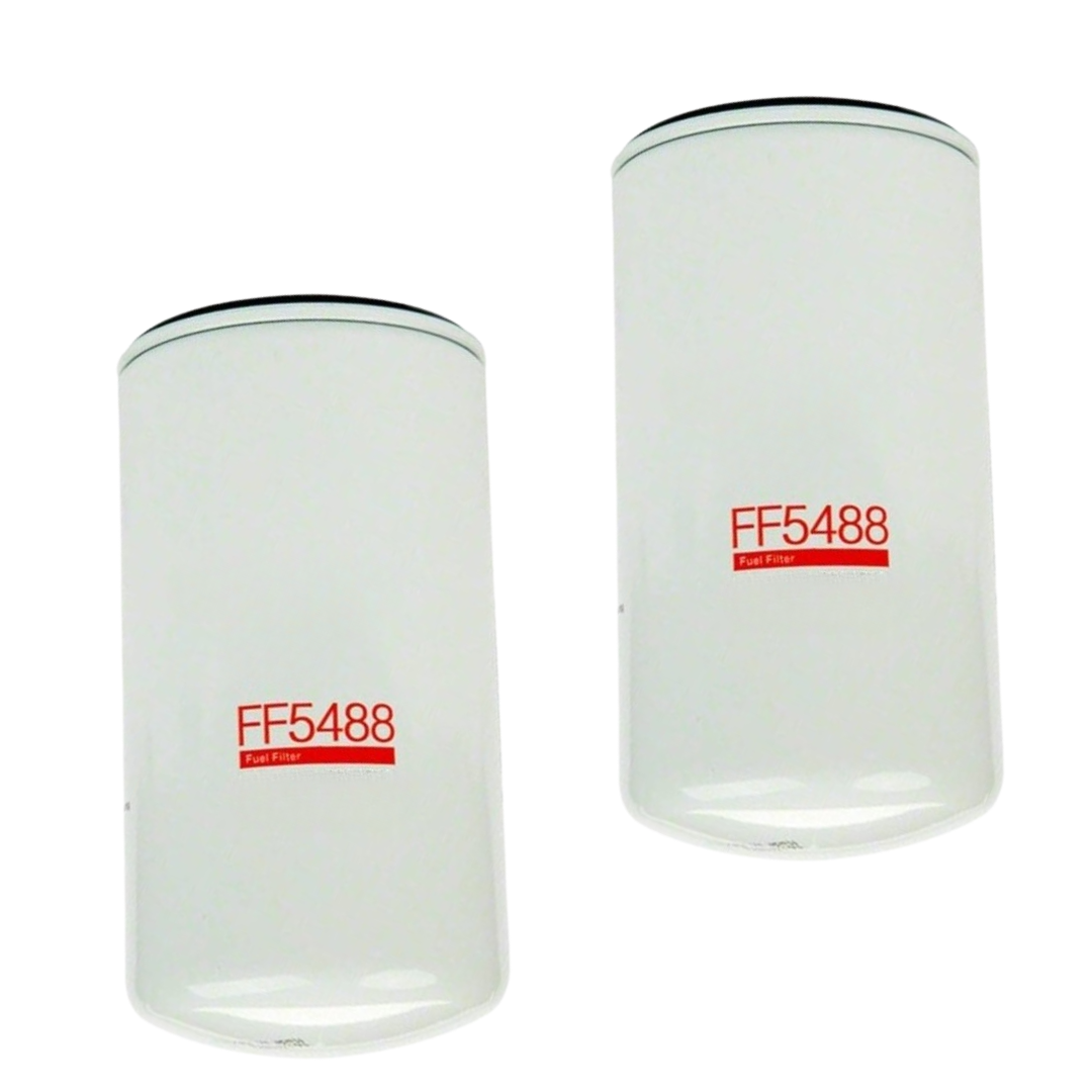 2 Pack FF5488 Fuel Filter for Various Truck Replacing Part Numbers FF5488, 3959612, BF7815, P550774, 33697, SP1565