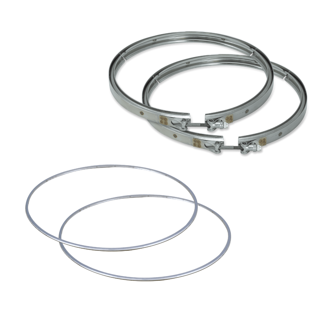 Diesel Particulate Filter DPF with Clamps and Gaskets Compatible with Mack - Volvo MP8 Repalces 85000725, 20864316, 21851879, 21905428