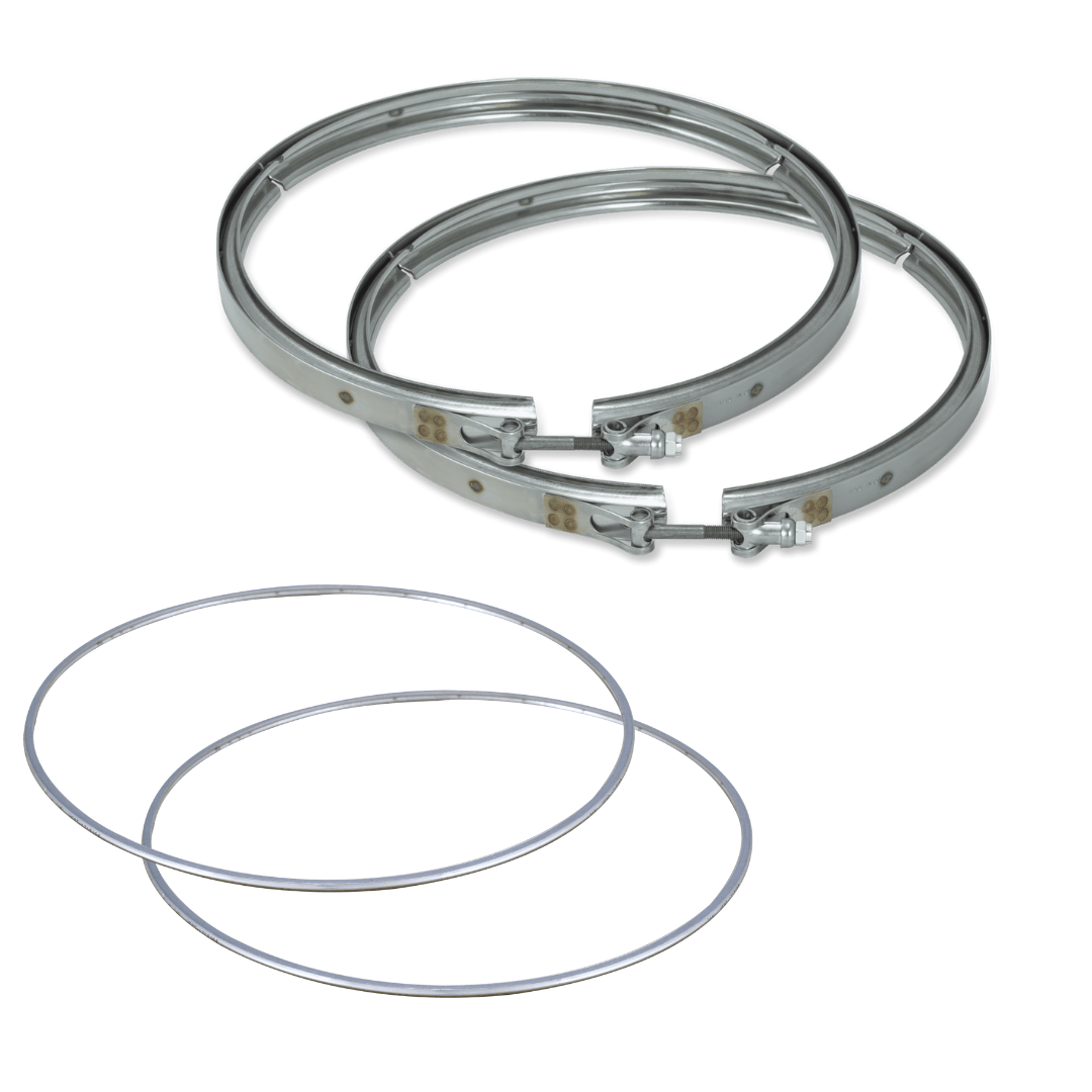Diesel Particulate Filter DPF with Clamps and Gaskets Compatible with Cummins ISX, Navistar International Replaces 4388410, 4965129, 4965226, 4969700, 4969701, 4969702, 5283669, 5283778