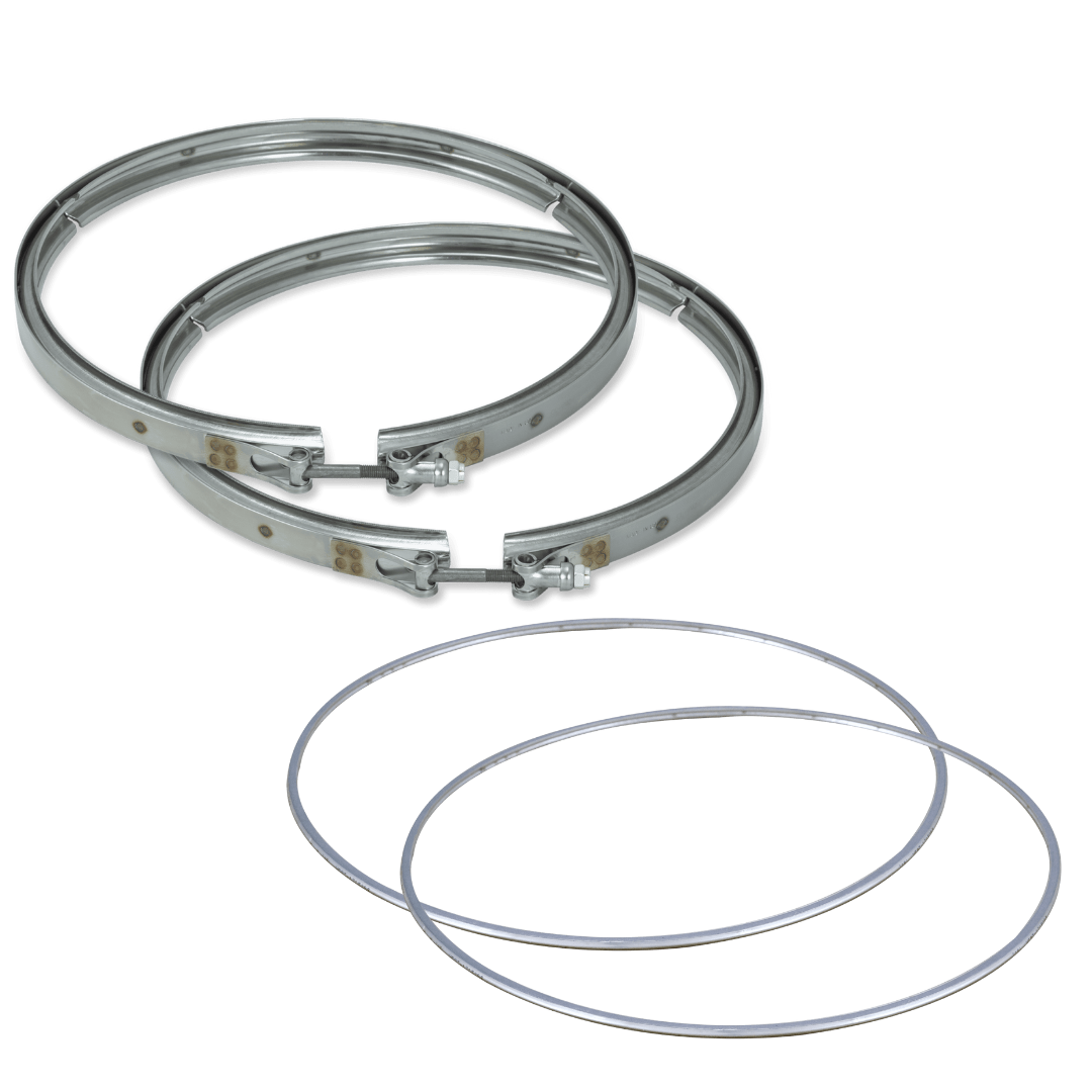 Diesel Particulate Filter DPF with Clamps and Gaskets Compatible with Volvo - Mack MP7 20863840, 21850643, 85000777, 85001356