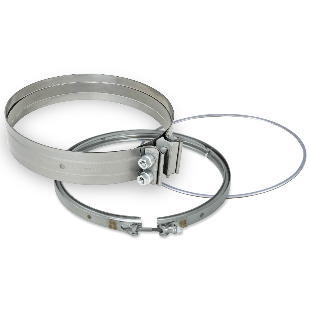 Diesel Particulate Filter DPF with Clamps and Gaskets Compatible with Detroit Diesel DD13, DD15 Replaces A6804910494, 6804910494, A000490369, A0004903692, A6804903692, EA6804910494