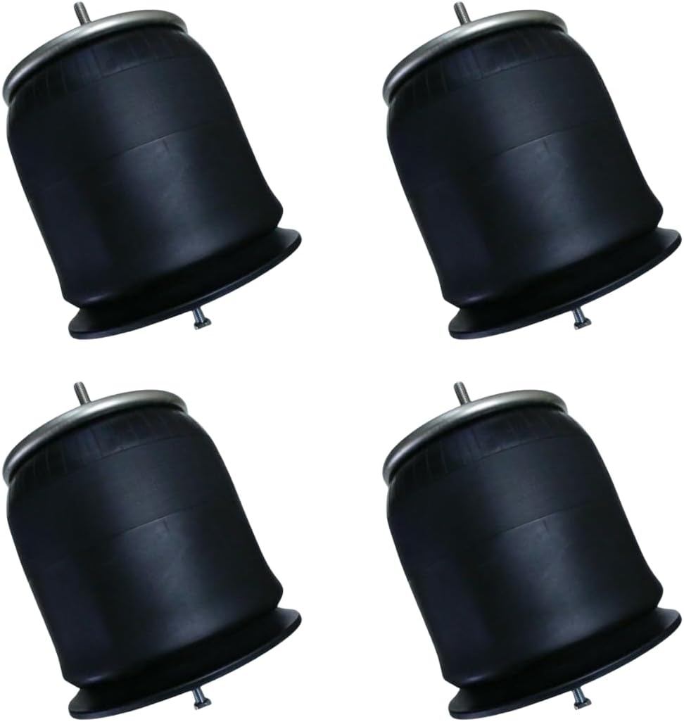 4 Pack Air Spring Bag & Air Suspension Compatible with Freightliner Trucks Replacing Part Numbers W01-358-9780, W01-377-8537, 8537, 1R12-303, 161673000
