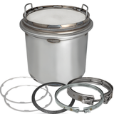 Diesel Particulate Filter DPF with Clamps and Gaskets Compatible with Mack - Volvo D11/13, MP7/8 Replaces 21716414, 21716416, 21775798, 21775802, 22069507, 22936980, 23105393, 23108407, 23108408