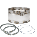 Diesel Particulate Filter DPF with Clamps and Gaskets Compatible with Volvo - Mack MP7 20863840, 21850643, 85000777, 85001356