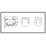 Air Spring Bag & Air Suspension Compatible with Kenworth Trucks Replacing Part Numbers 9422, W01-358-9422, 1R11-028, K303-6 / K303-14&15, S13032