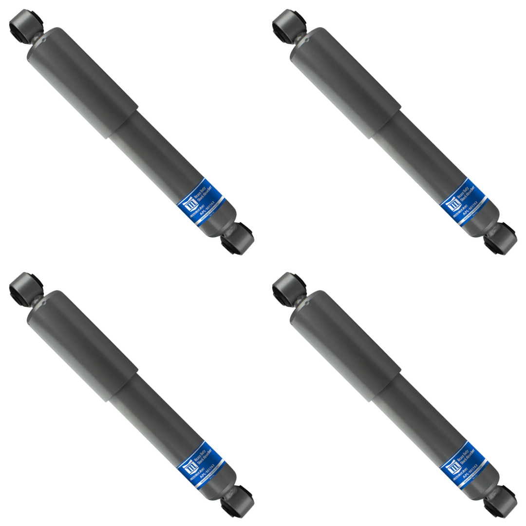 4 Pack MatchMade APL-101743 Suspension Shock Absorber Compatible with Hendrickson Intraax Trailer, Vantraax, Ridewell Replacing Part Numbers 65416, 65419, 85000, 665724 B 24088