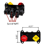 800516 MV3 Dash Air Brake Trailer Parking Control Valve for Truck Compatible with Kenworth Navistar Peterbilt Volvo Mack Bendix Replacing Part Numbers 065167, 065157, KN20615, 4790208 5001230,