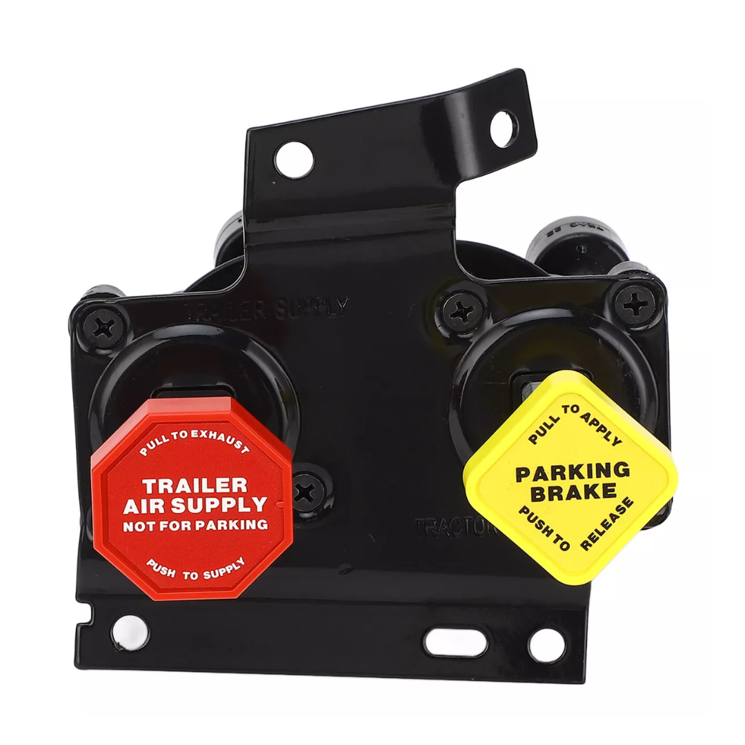 KN20619 MV 3 Dash Air Brake Control Valve - Trailer Parking Brake Dual Valves for Truck and Trailer Compatible with Volvo Freightliner Haldex Replacing Part Numbers 20560009 85123221 20523171 RKN20619