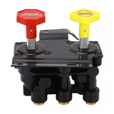 KN20619 MV 3 Dash Air Brake Control Valve - Trailer Parking Brake Dual Valves for Truck and Trailer Compatible with Volvo Freightliner Haldex Replacing Part Numbers 20560009 85123221 20523171 RKN20619