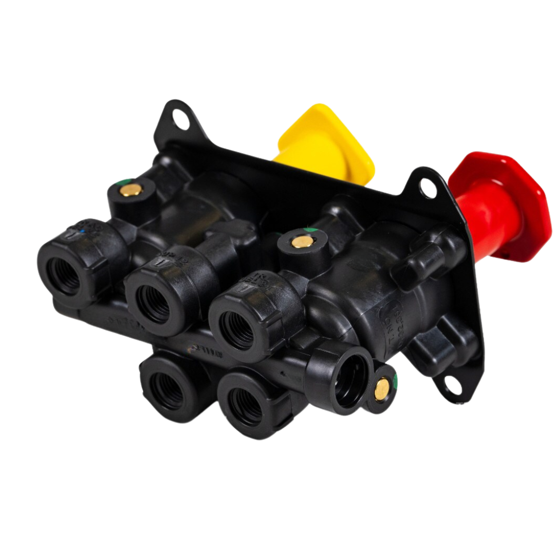 800516 MV3 Dash Air Brake Trailer Parking Control Valve for Truck Compatible with Kenworth Navistar Peterbilt Volvo Mack Bendix Replacing Part Numbers 065167, 065157, KN20615, 4790208 5001230,