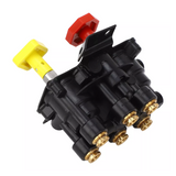 KN20619 MV 3 Dash Air Brake Control Valve - Trailer Parking Brake Dual Valves for Truck and Trailer Compatible with Volvo Freightliner Haldex Replacing Part Numbers 20560009 85123221 20523171 RKN20619